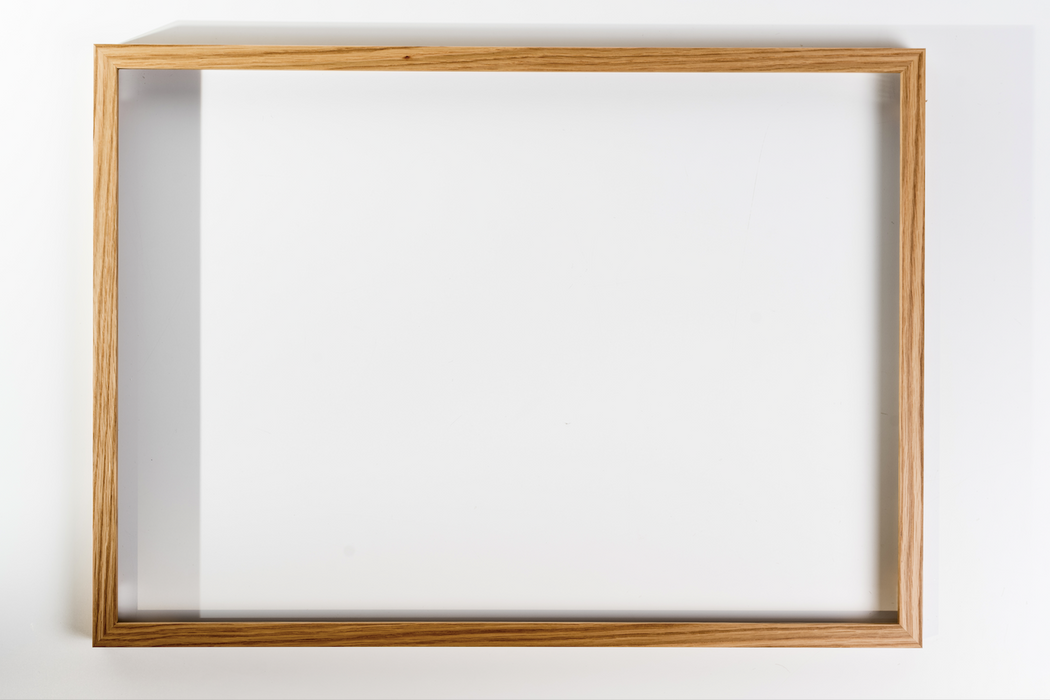 Spiegel mit Rahmen aus Eichenholz natur, 40 x 120 cm | Glas Star