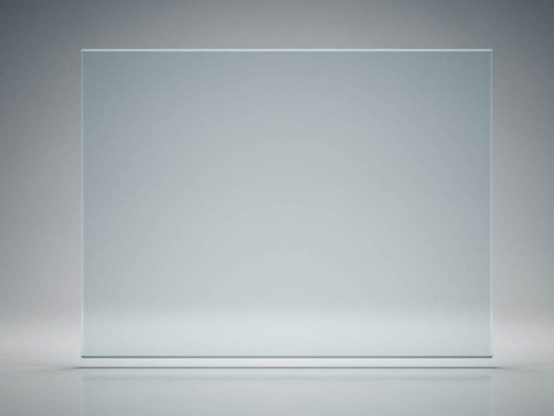 Vonkenbeschermingsplaat 6 mm hoekig 1100 x 1100 mm helder glas | Glas Star