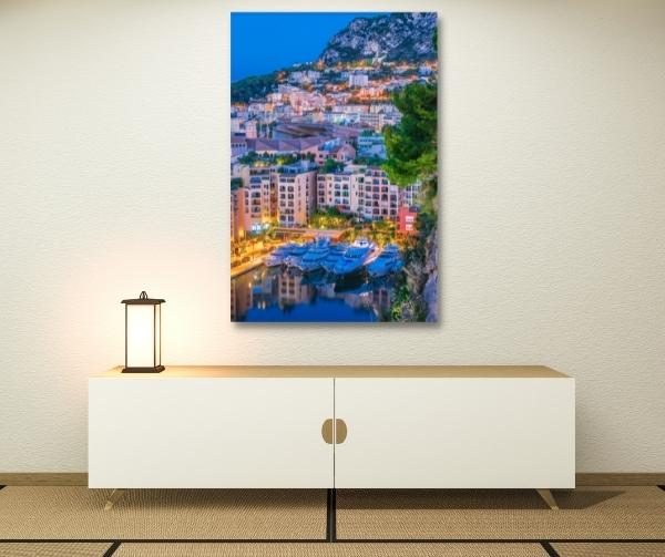 Glasbild Monaco in 60 x 90 cm | Glas Star