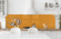 Küchenrückwand Orange RAL 1006 6mm in 224 x 63 cm aus Glas bestellen