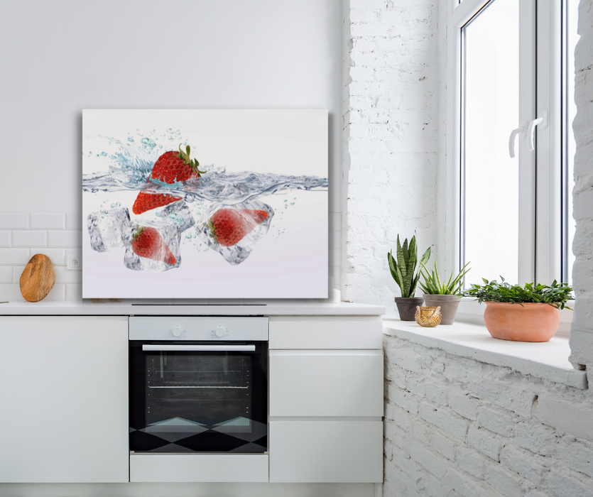 Küchenrückwand Motiv Strawberrybad 6mm in 100 x 75 cm | Glas Star