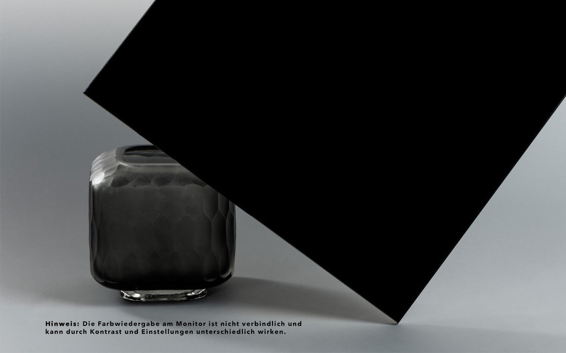 Gelaagd glas 17,52 mm absoluut zwart van 2 x gehard glas | Glas Star