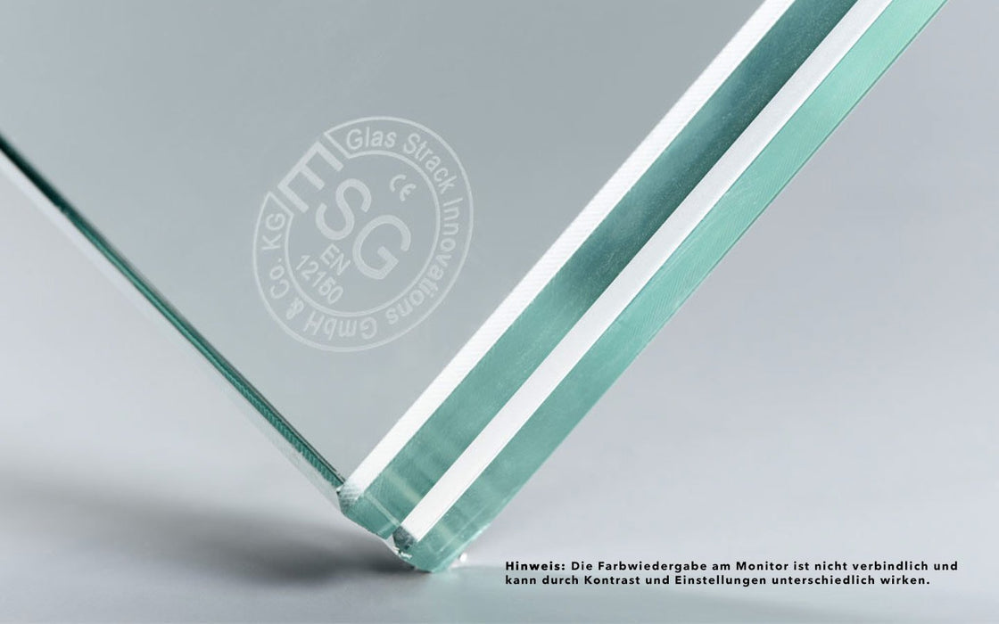 Gelaagd glas 25,52 mm helder uit 2 x gehard glas | Glas Star