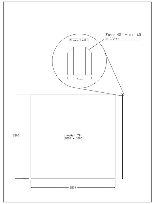 Funkenschutzplatte schwarz für Kaminofen Attityd 440 6,5kW | Glas Star